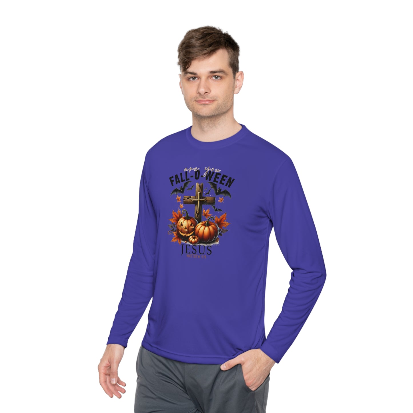 Are You Fall-O-Ween Jesus Lightweight Long Sleeve Tee