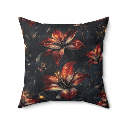 Fire Lilly Dreams Throw Pillow