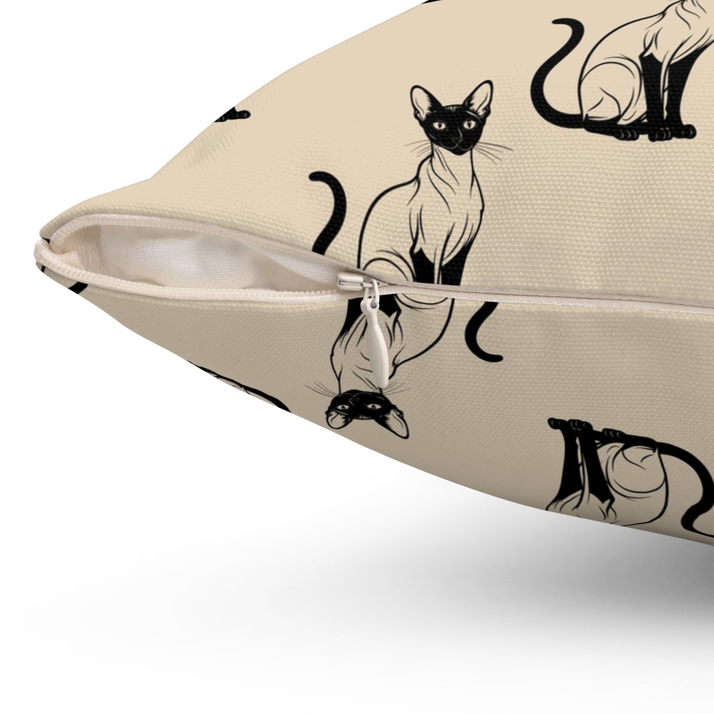 Siamese Charm – Sandy Dune Throw Pillow