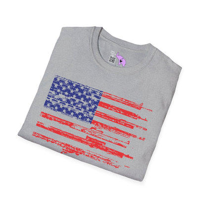 Gun Flag Adult T-shirt