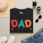 Dad of Girls #Outnumbered Adult T-shirt