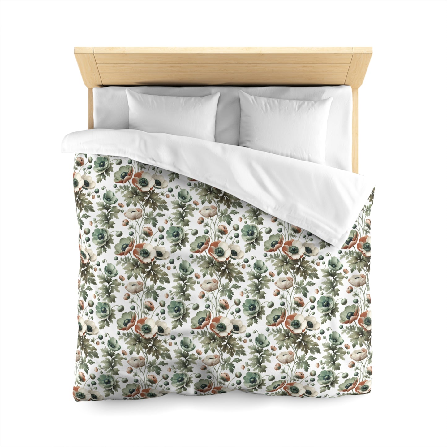 Whimsy In Bloom Microfiber Duvet Cover