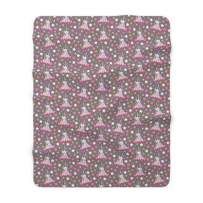 Stardust Unicorn Dreams Sherpa Fleece Blanket