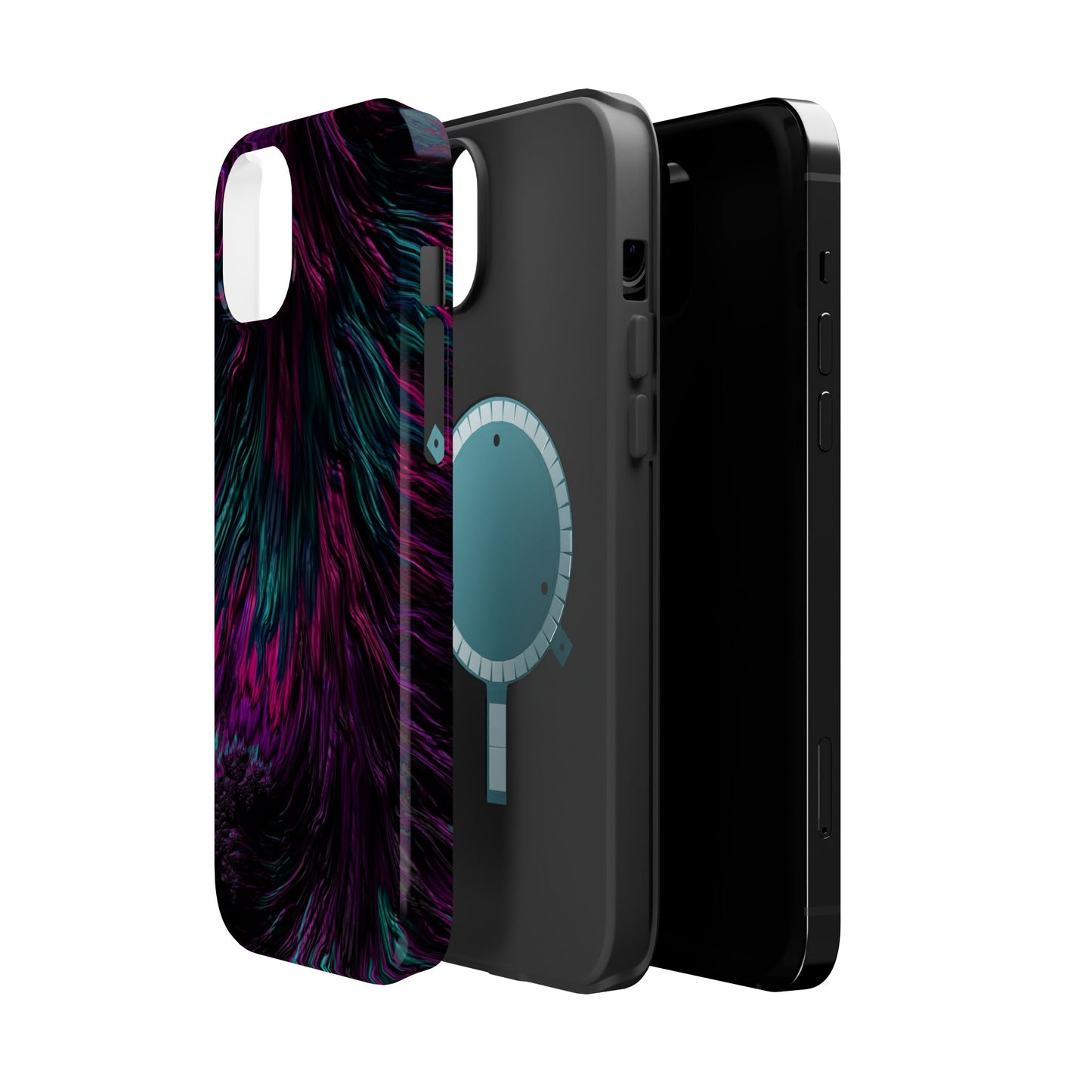 Pink Orchid Feathers MagSafe® Compatible Tough Case for iPhone