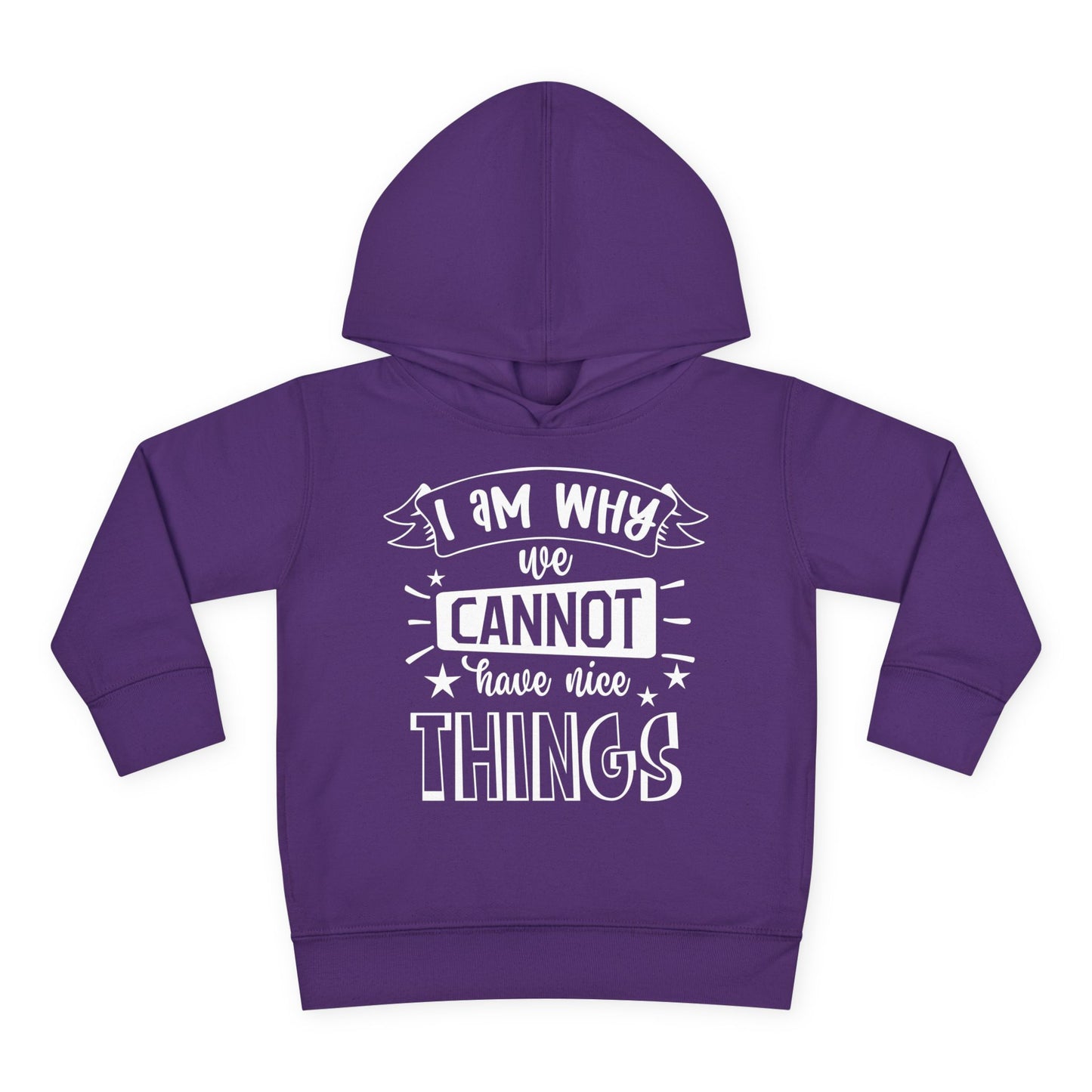 I Am Why We Cannot Have Nice Things Toddler Hoodie
