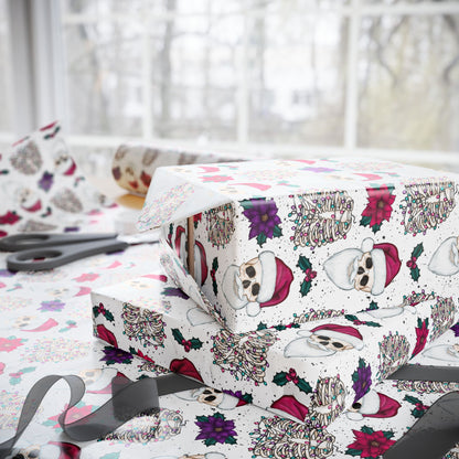 Santa Skull Wrapping Paper