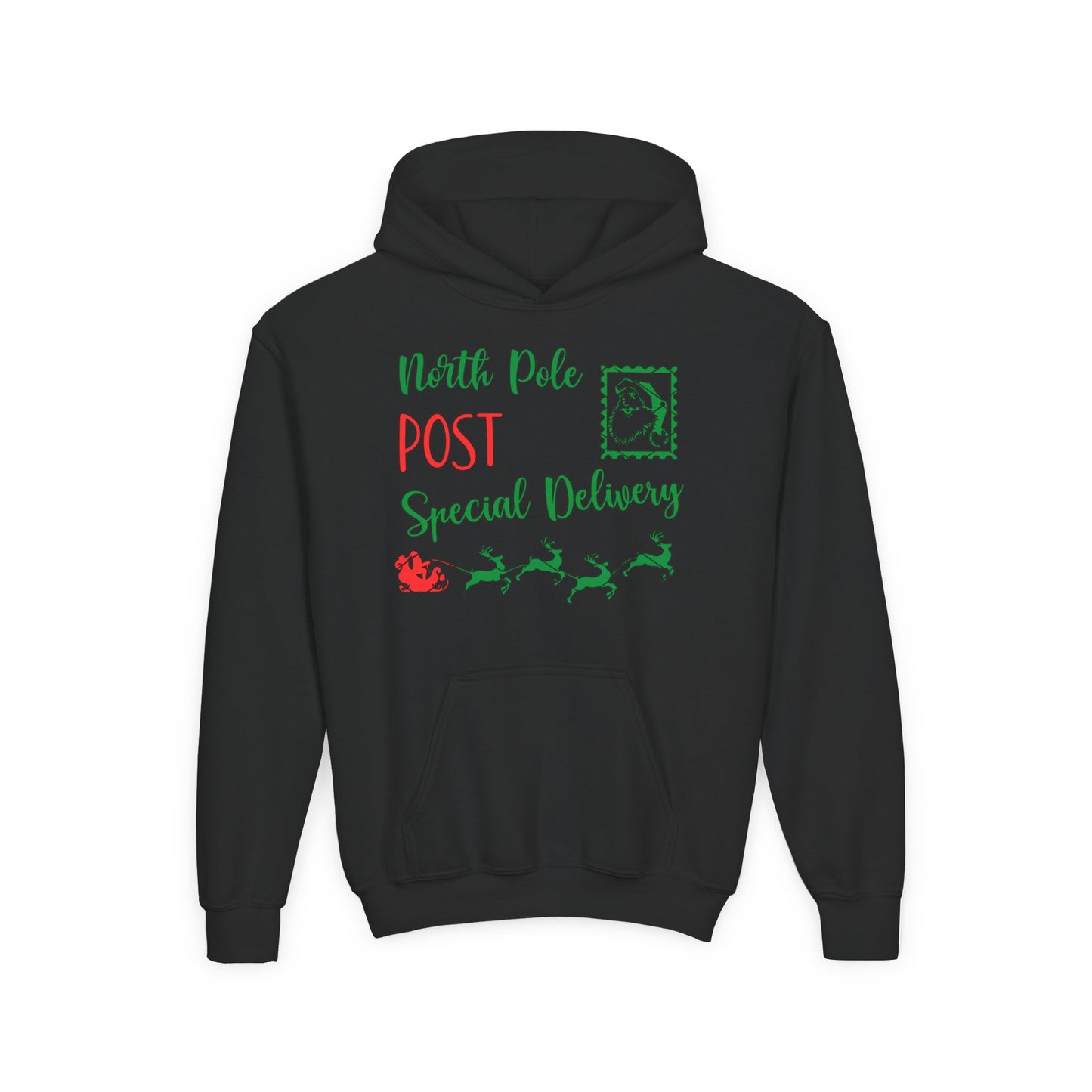 North Pole Post Special Delivery Youth Hoodie