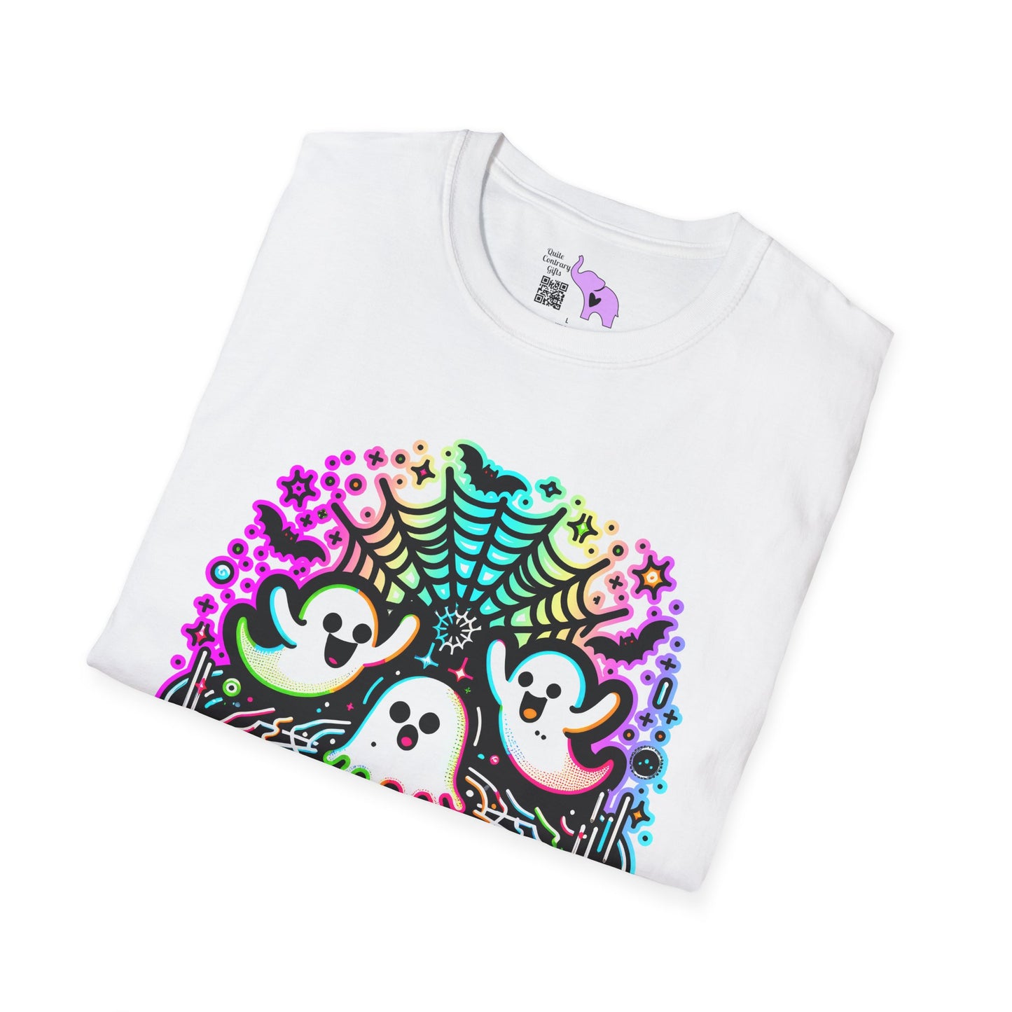 Neon Boo Adult T-shirt