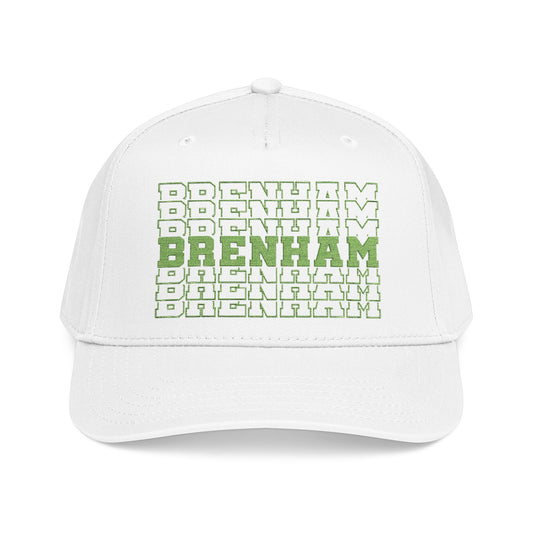 Brenham Stacked Letters Mid Profile Baseball Cap