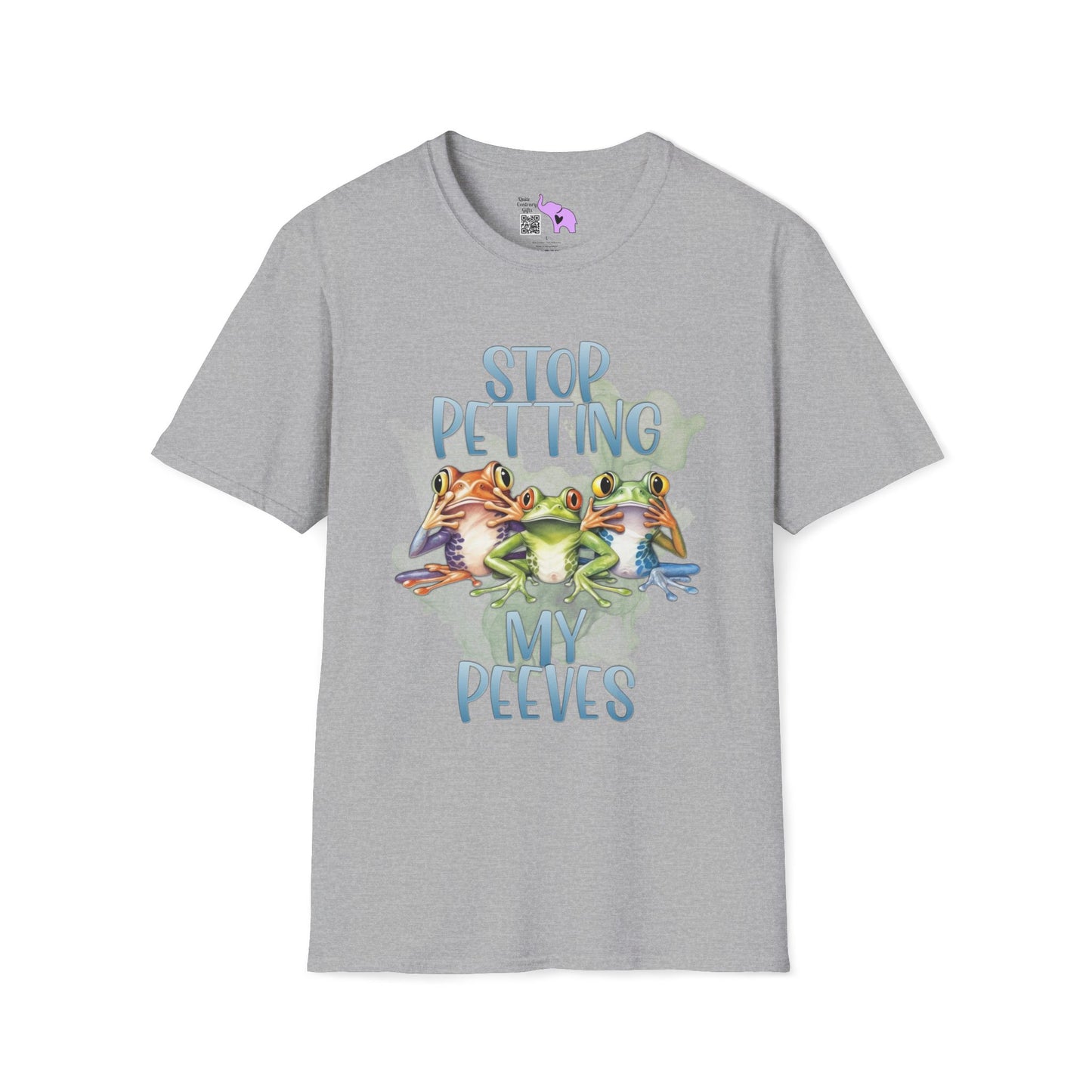 Stop Petting My Peeves (Frogs) Adult T-shirt