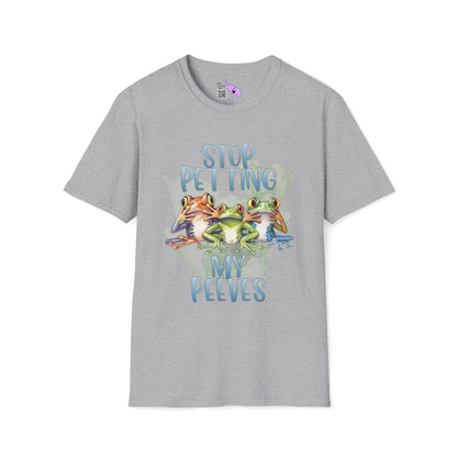 Stop Petting My Peeves (Frogs) Adult T-shirt