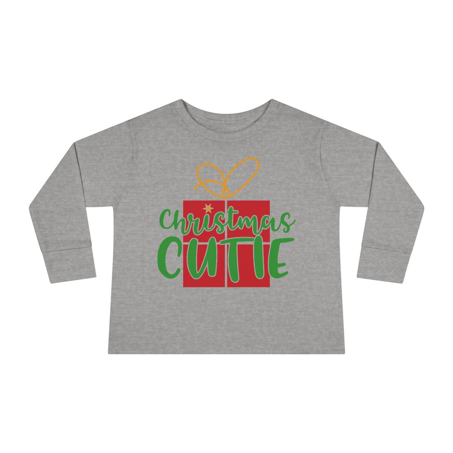 Christmas Cutie Toddler Long Sleeve Tee