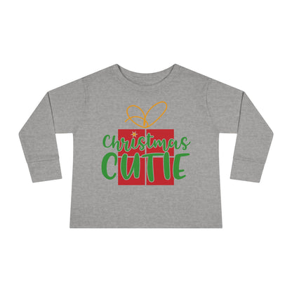 Christmas Cutie Toddler Long Sleeve Tee