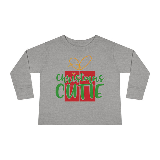 Christmas Cutie Toddler Long Sleeve Tee