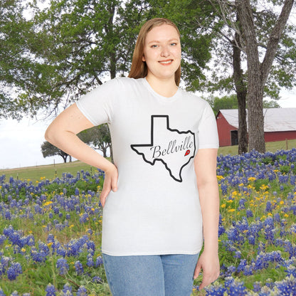 Bellville Texas Adult T-shirt