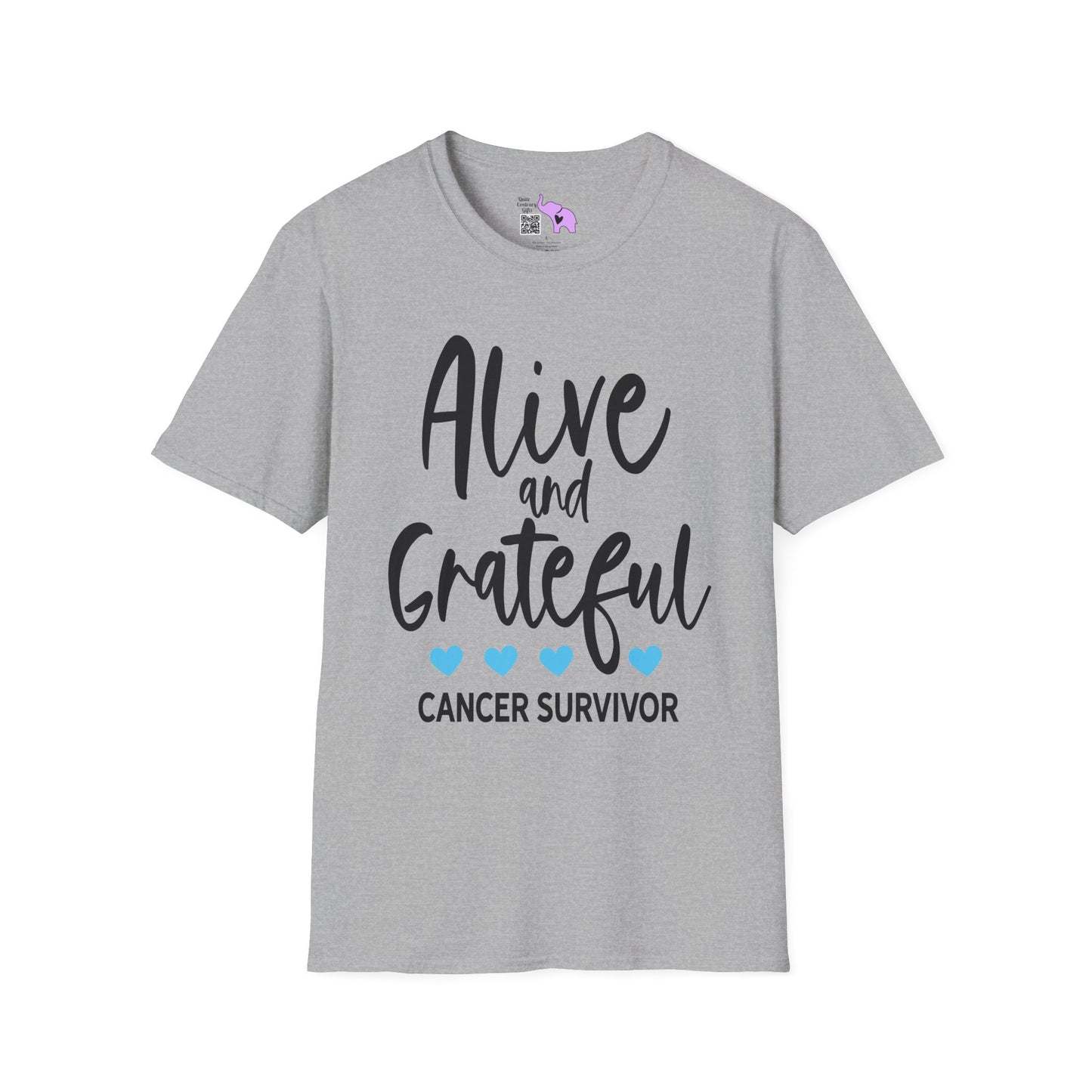 Alive & Grateful Cancer Survivor Adult T-shirt