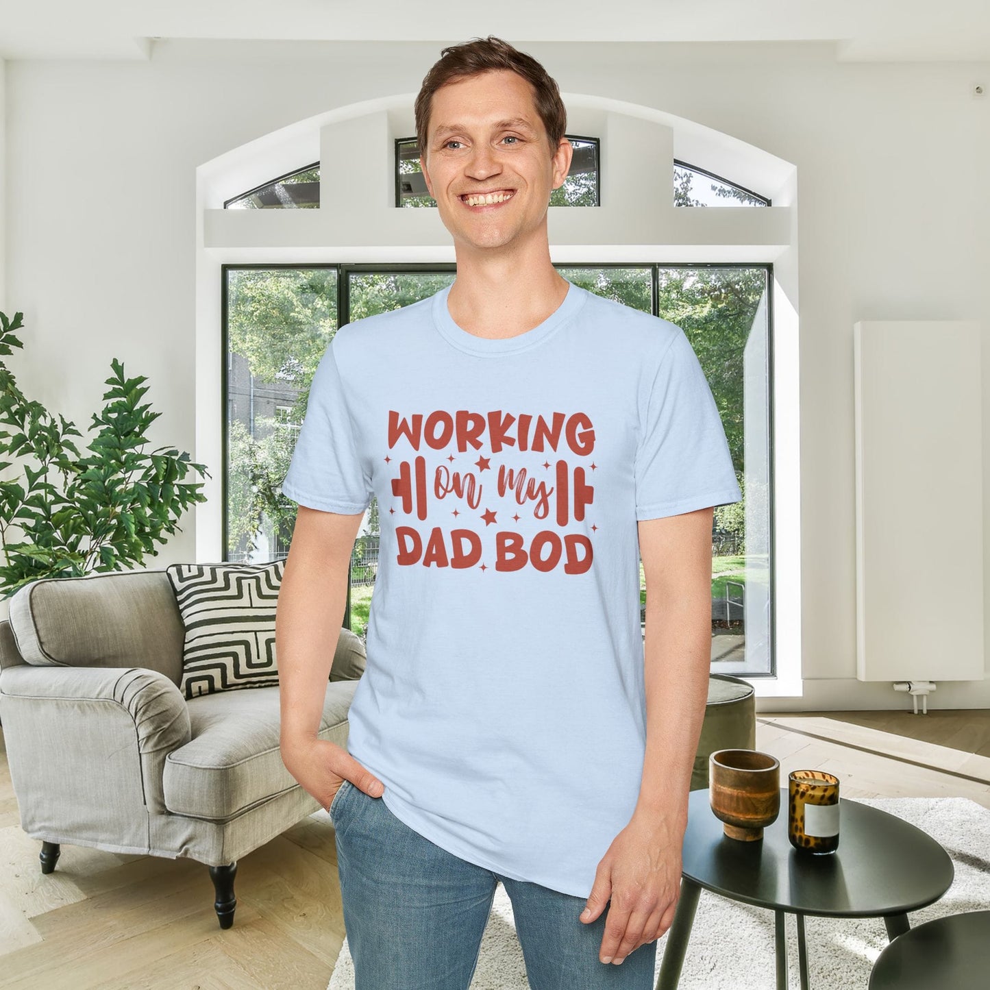 Working On My Dad Bod Adult T-shirt