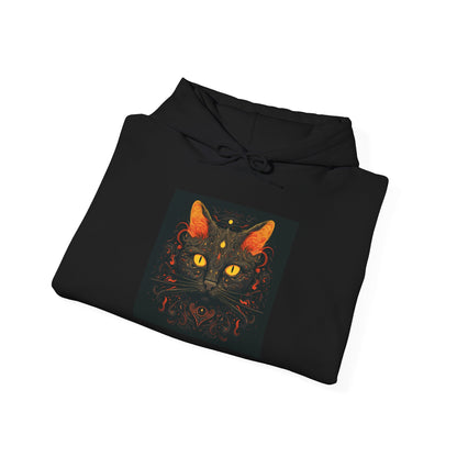 Creepy Black Cats 2 Heavy Blend™ Hooded Sweatshirt