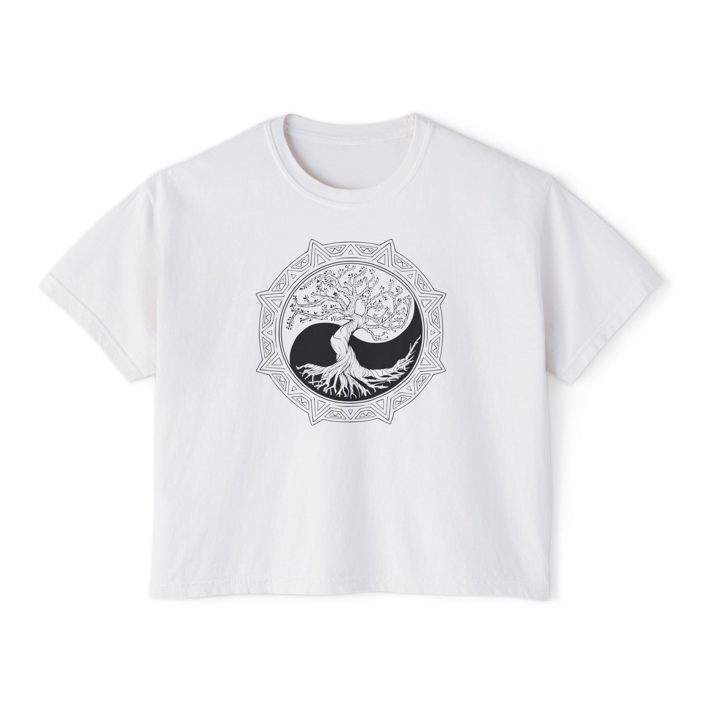 Tree of Life Yin Yang 6 Women's Boxy Tee