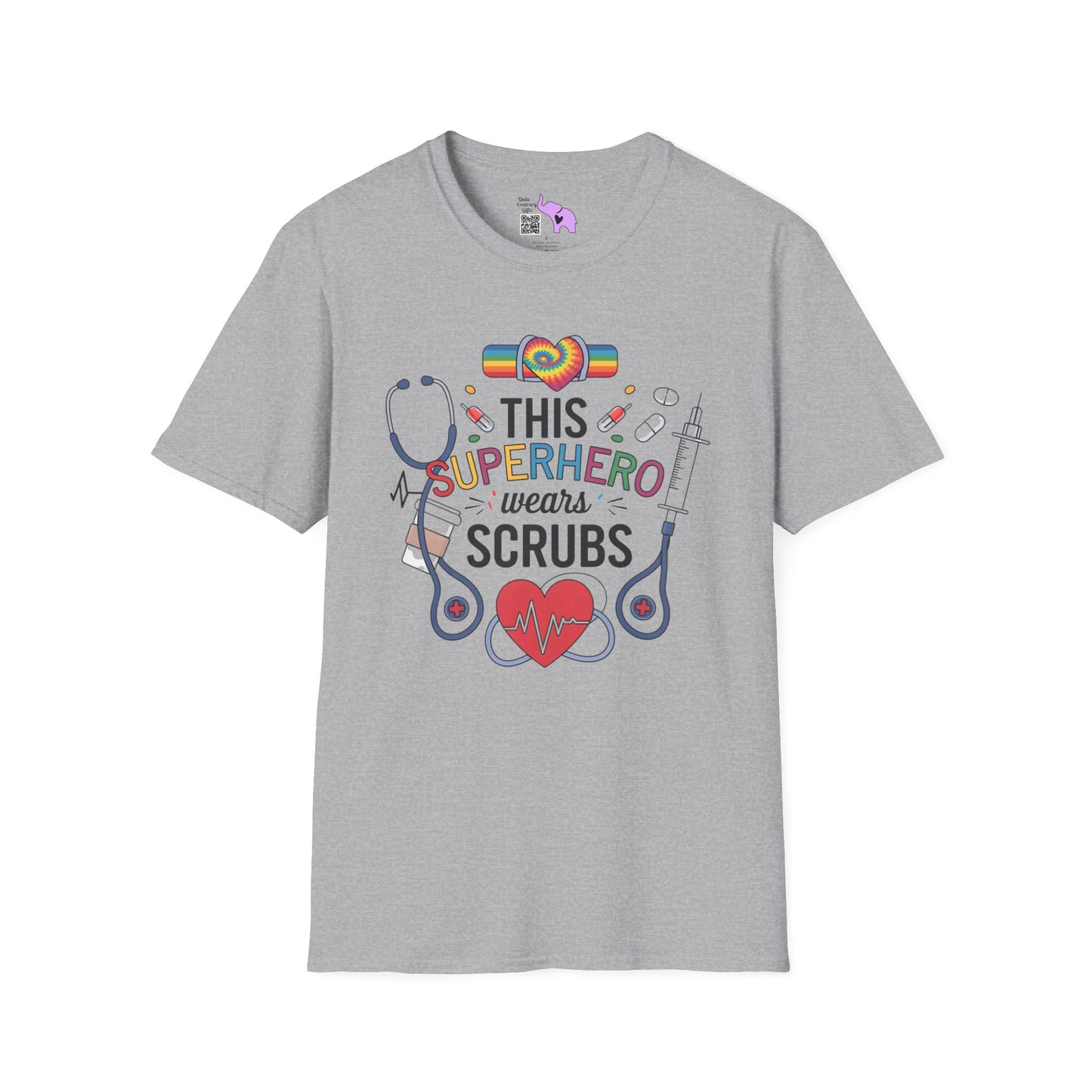 This Superhero Wears Scrubs Adult T-shirt