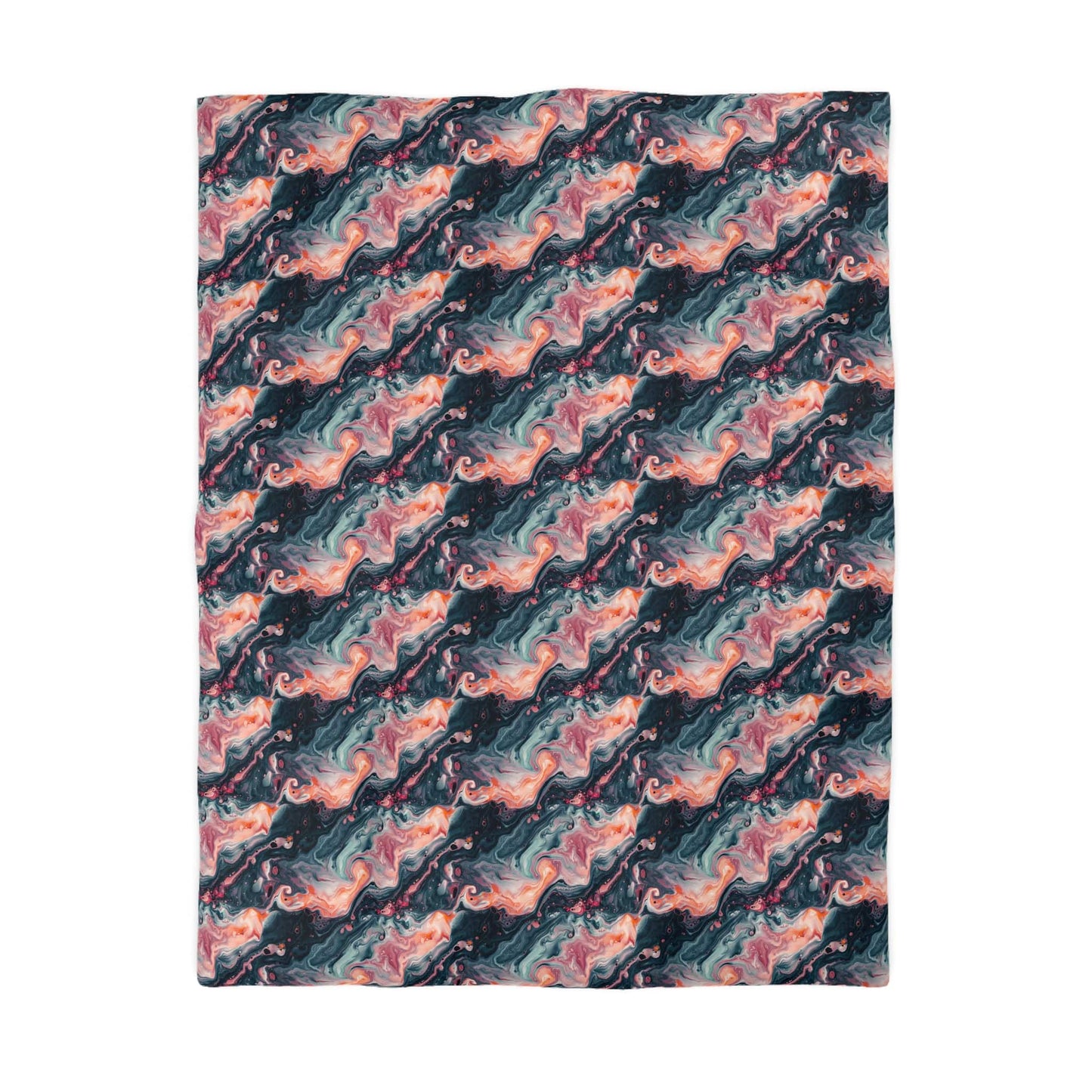 Pink Venom Marble Microfiber Duvet Cover