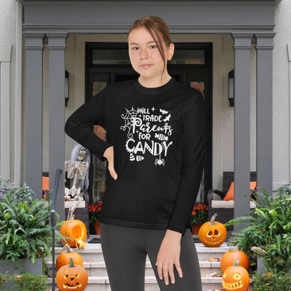 Will Trade Parents For Candy Youth Long Sleeve Tee