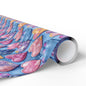 Color Pop Stitched Hearts Wrapping Paper