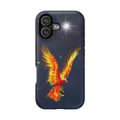 Phoenix Over Nebula MagSafe® Compatible Tough Case for iPhone