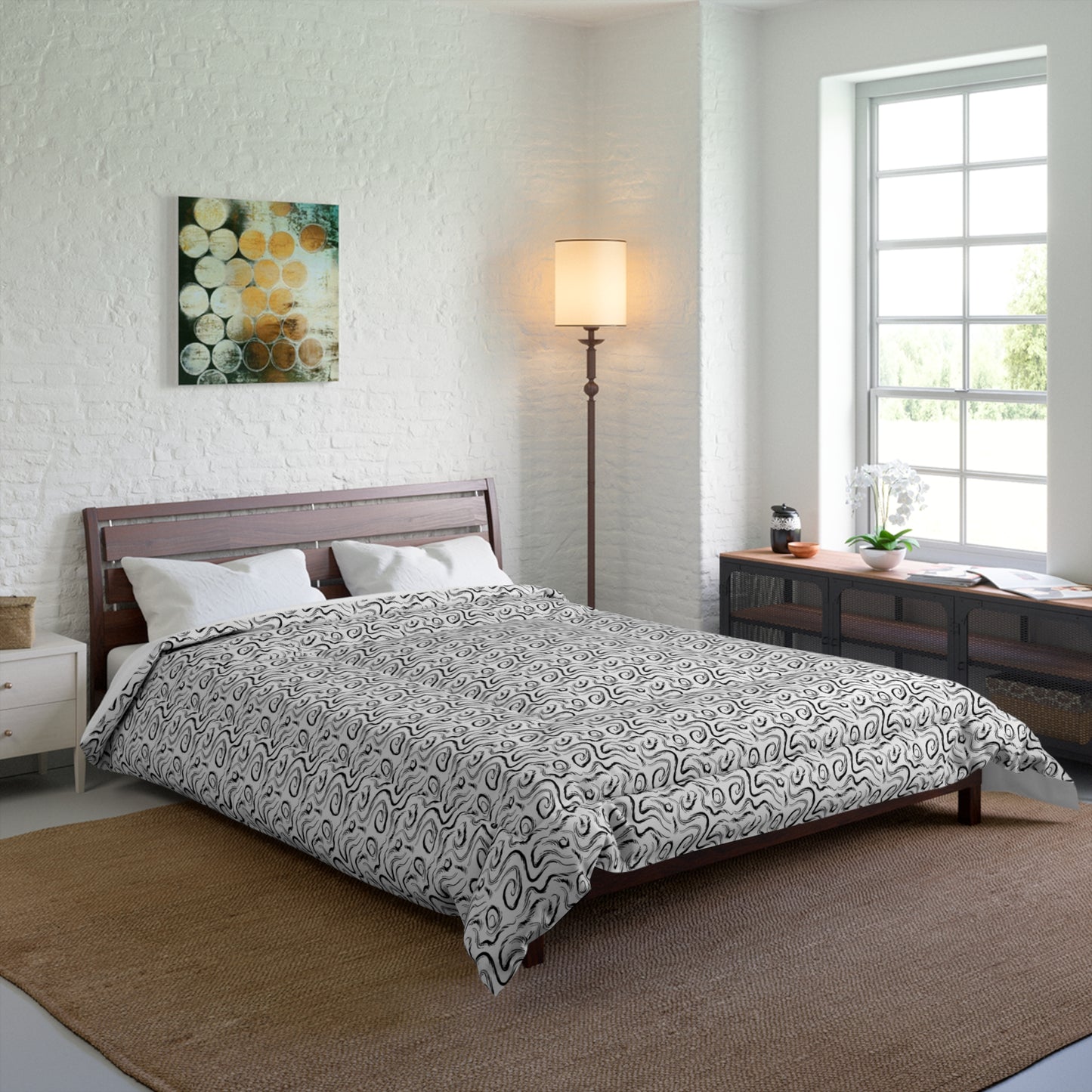 Grunge Scribbles Comforter