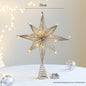Shimmering Metal Star Tree Toppers – Gold and Silver Designs