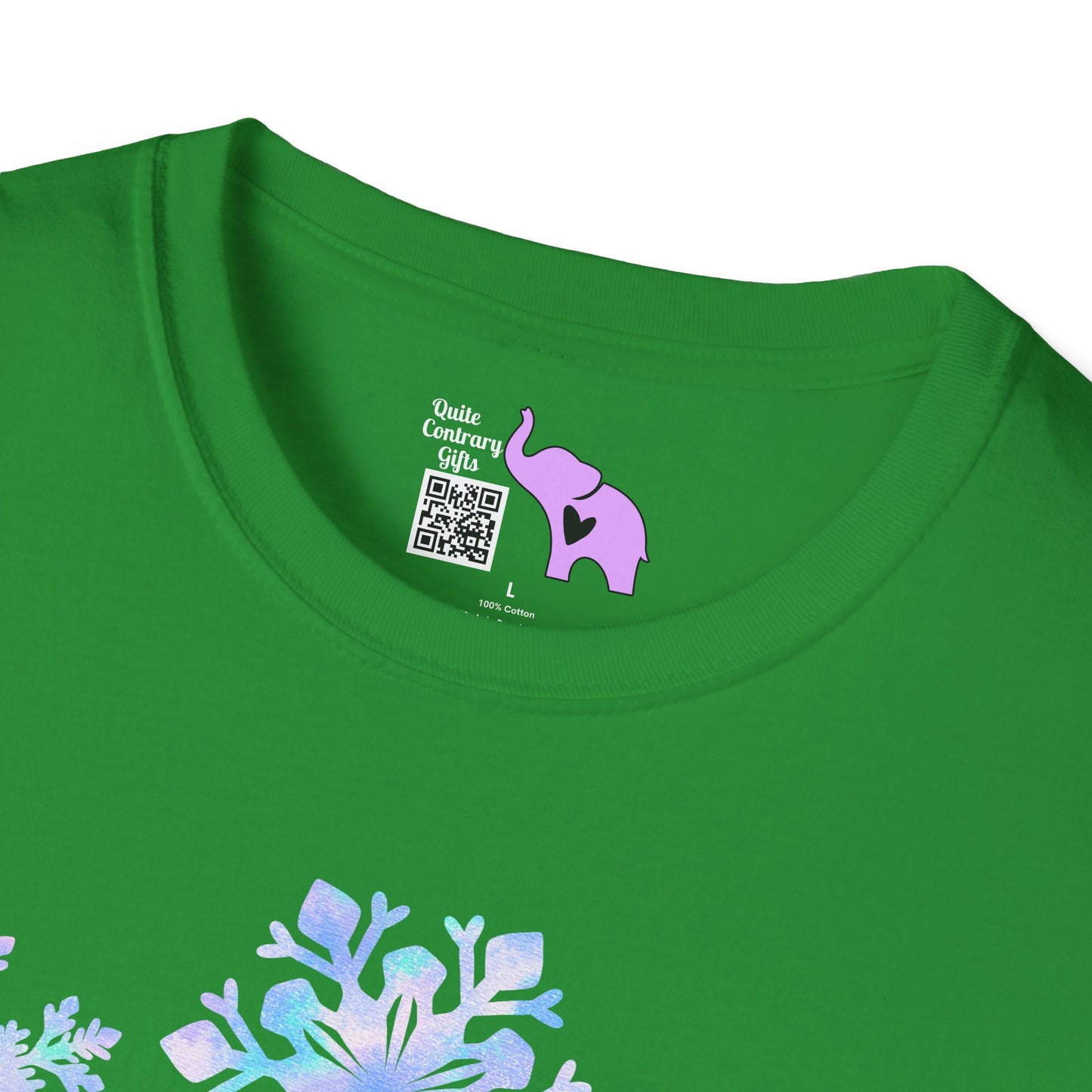 Blue Snowflakes Adult T-shirt
