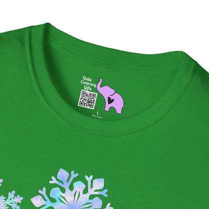 Blue Snowflakes Adult T-shirt