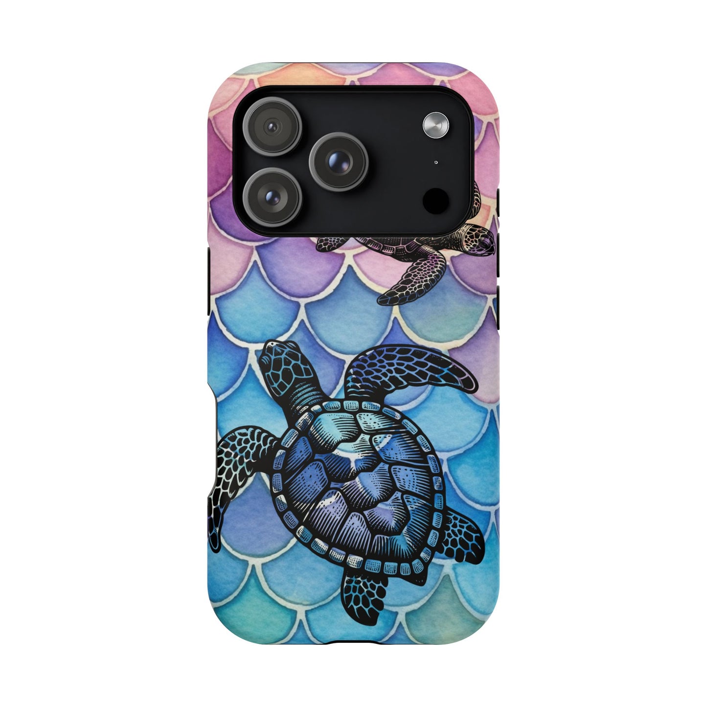 Sea Turtle Silhouette MagSafe® Compatible Tough Case for iPhone