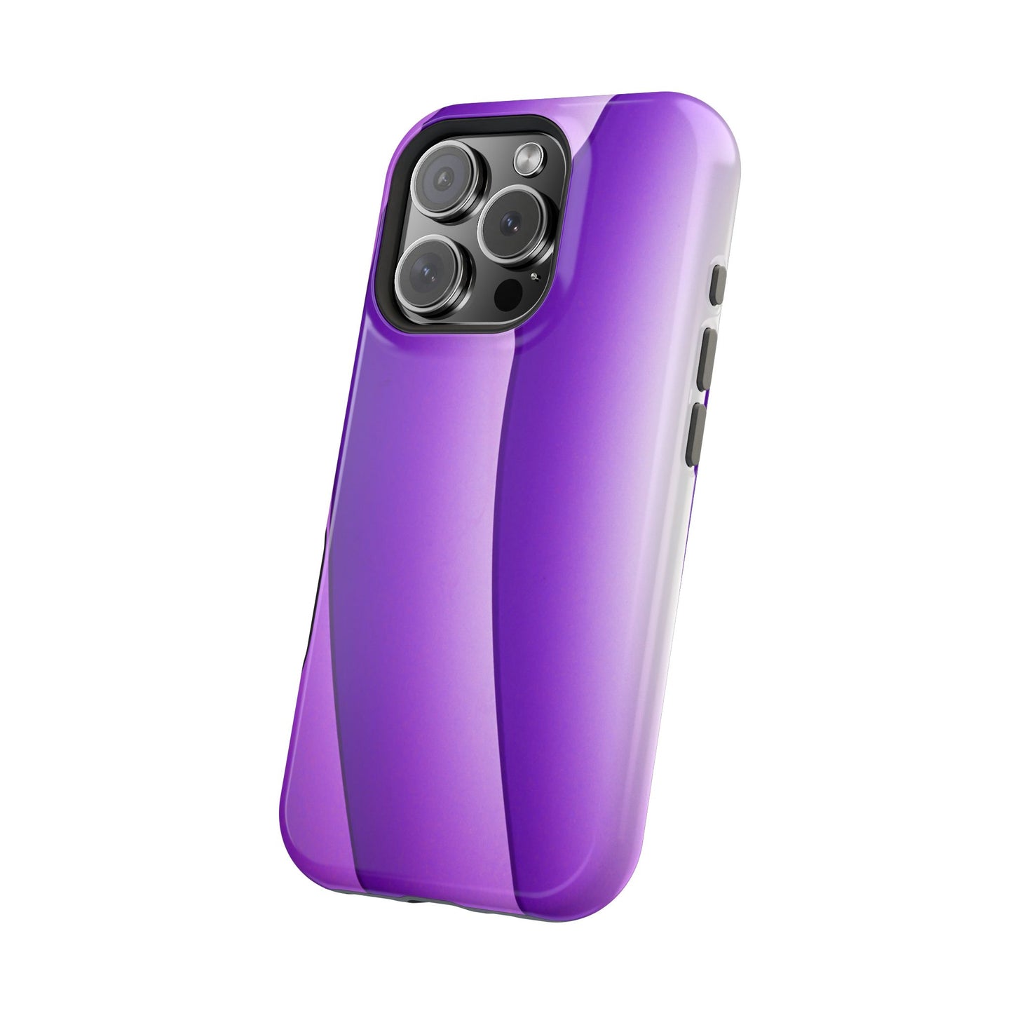 Purple Gradient Stripes MagSafe® Compatible Tough Case for iPhone