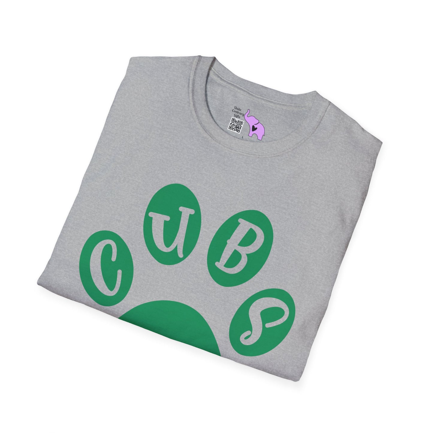 Brenham Cubs Paw Print Adult T-shirt