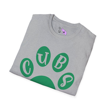 Brenham Cubs Paw Print Adult T-shirt