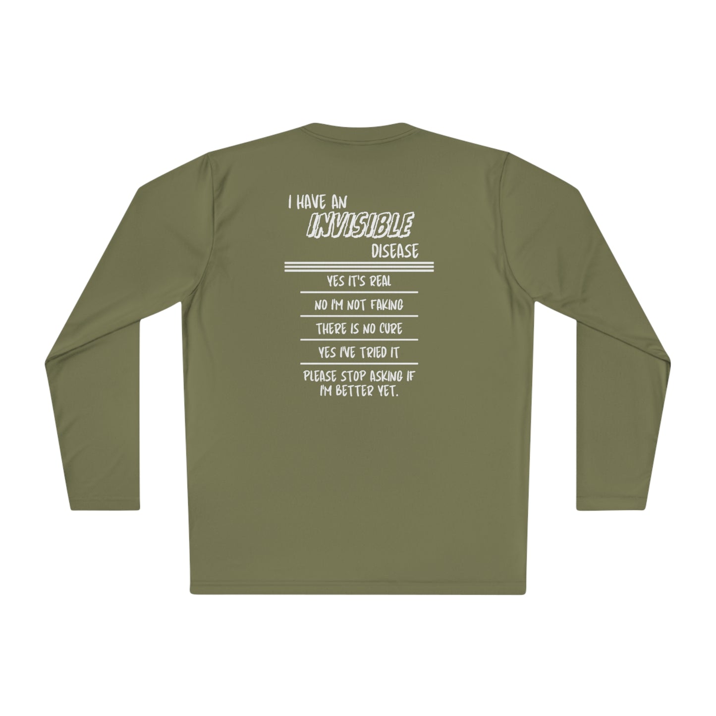 I'm An Invisible Warrior Chronic Illness Lightweight Long Sleeve Tee