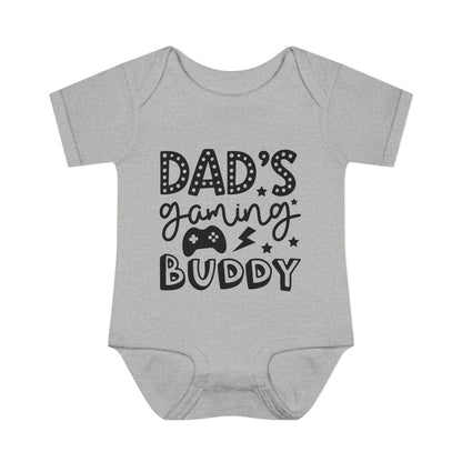 Dad's Gaming Buddy Baby Rib Bodysuit