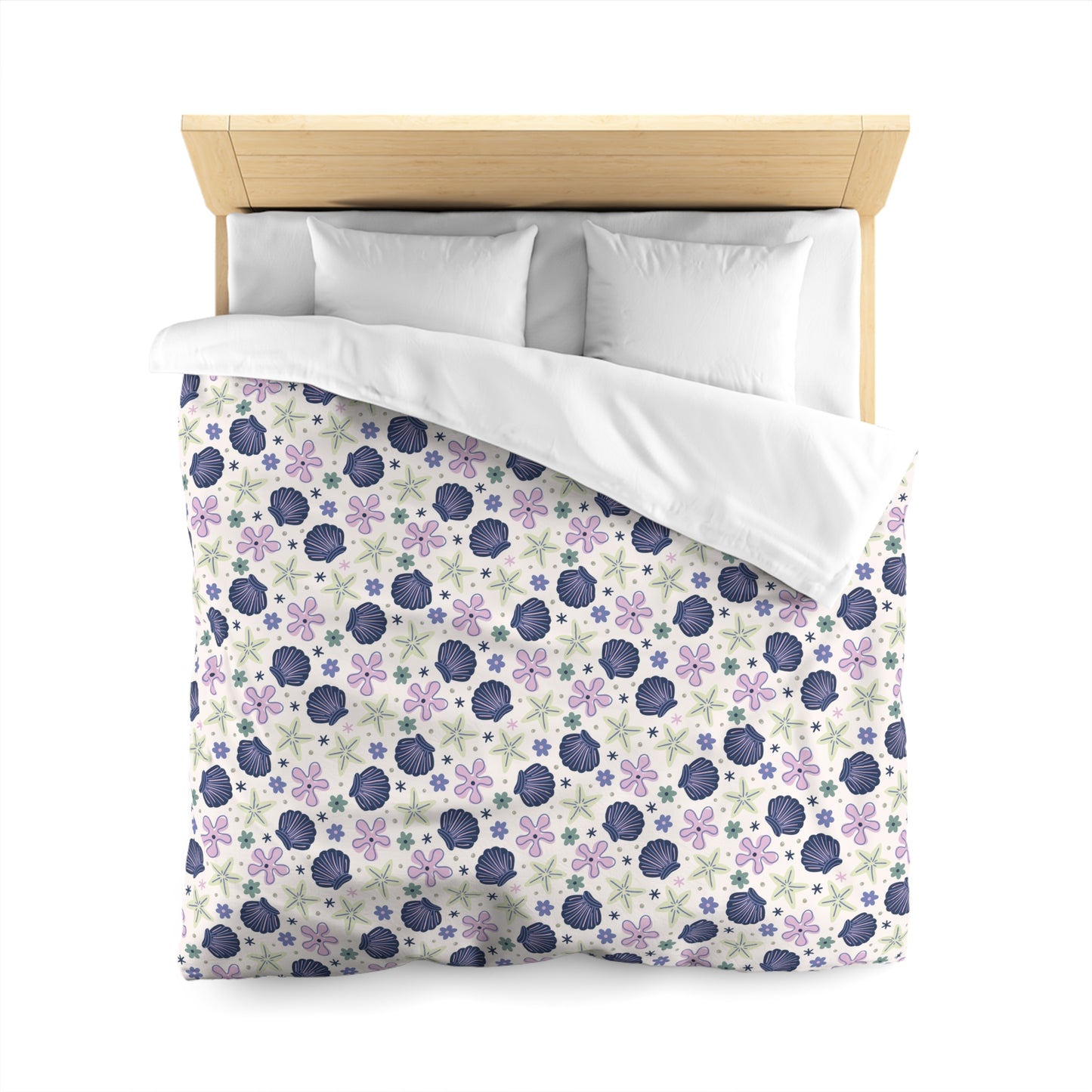 Shellflower Cove Microfiber Duvet Cover