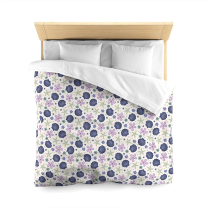 Shellflower Cove Microfiber Duvet Cover