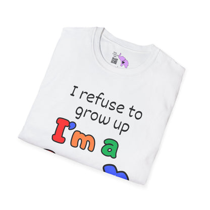I Refuse To Grow Up I'm a Gen X Kid Adult T-shirt