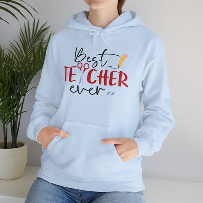 Best Teacher Ever Heavy Blend™ Hooded Sweatshirt