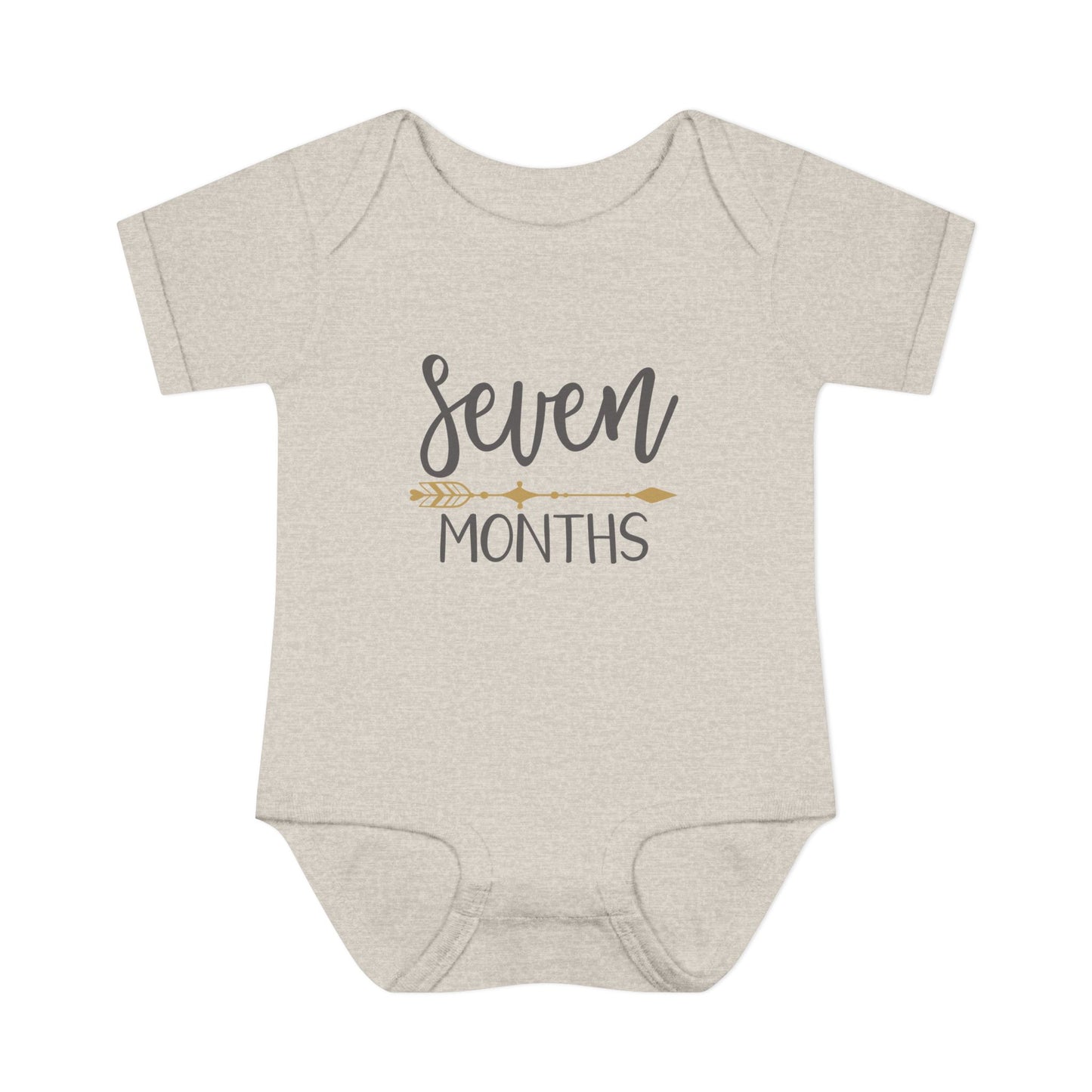 Golden Arrow Milestone Baby Bodysuit-Seven Months