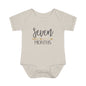 Golden Arrow Milestone Baby Bodysuit-Seven Months