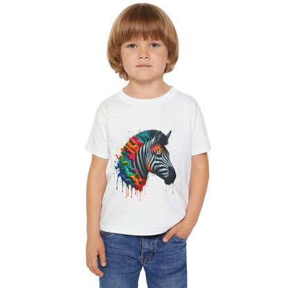 Colorful Zebra Heavy Cotton™ Toddler T-shirt