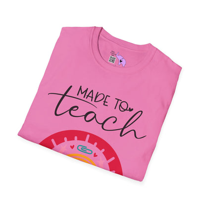 Made to Teach Rainbow Adult T-shirt