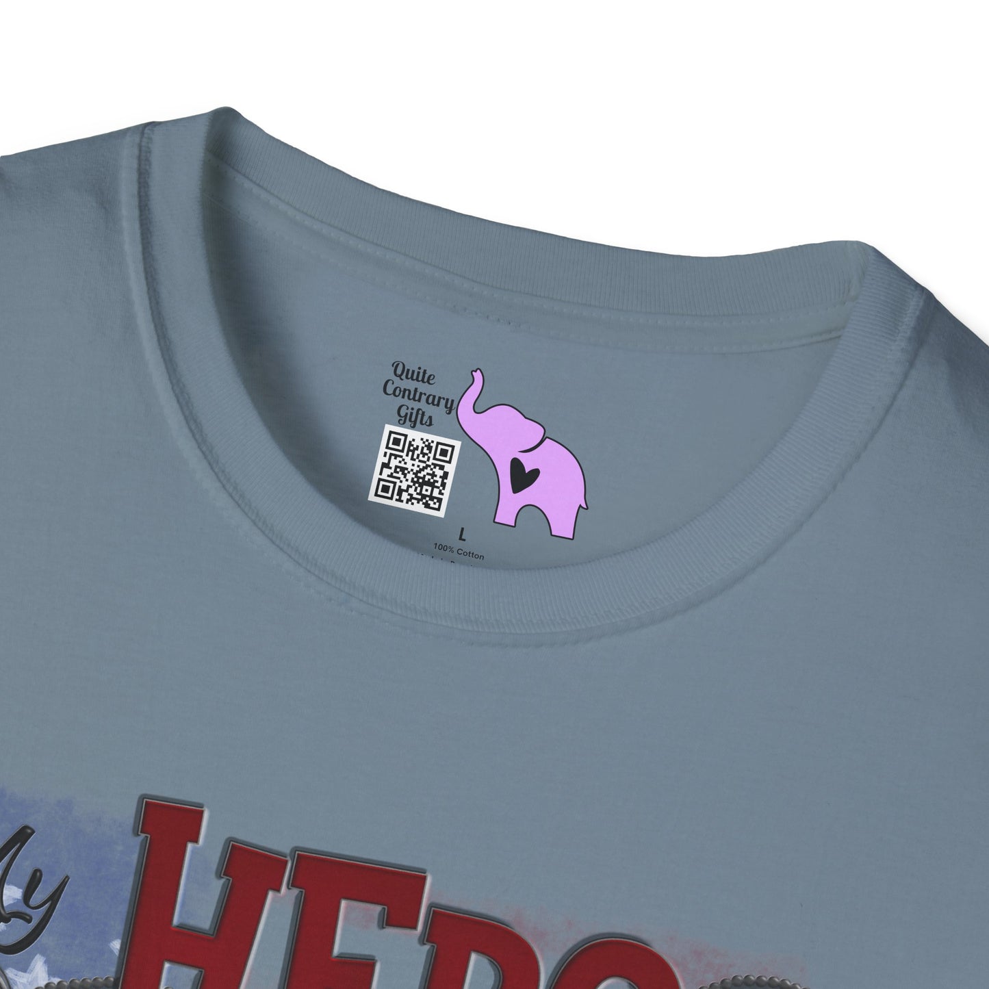 My Hero Wears Combat Boots Adult T-Shirt