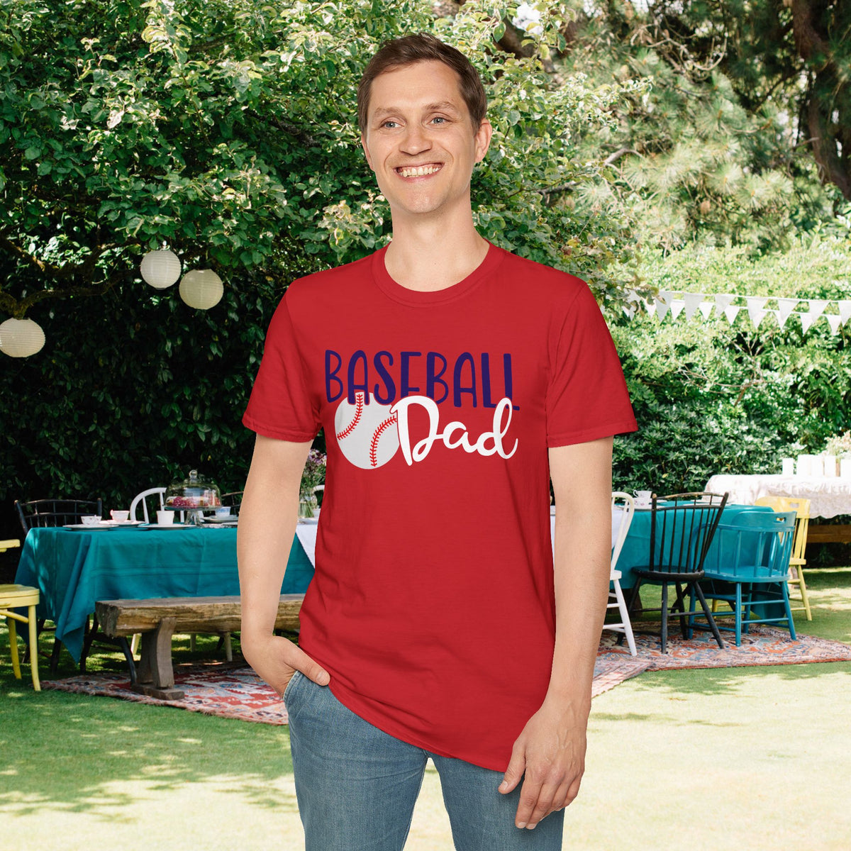 Baseball Dad Adult T-shirt