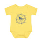 Blue Milestone Wreath Onesie-Three Weeks