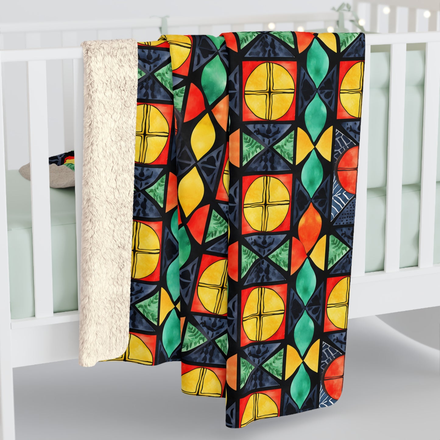 Candlelight Burst Sherpa Fleece Blanket